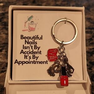 Keychain with delightful Nail Charms 💅